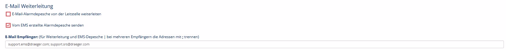 E-Mail Weiterleitung