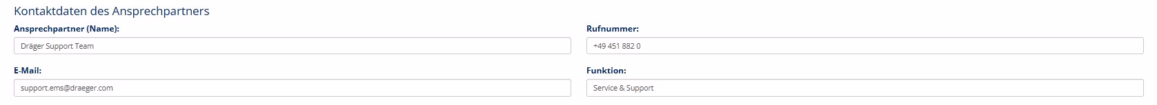 Ansprechpartner der Organisation