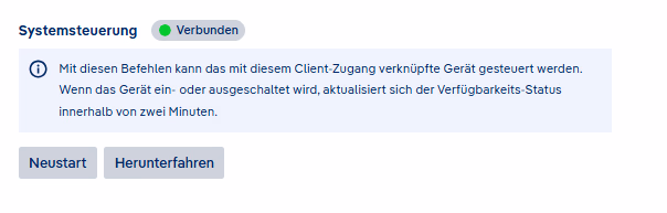 SRS Systemsteuerung